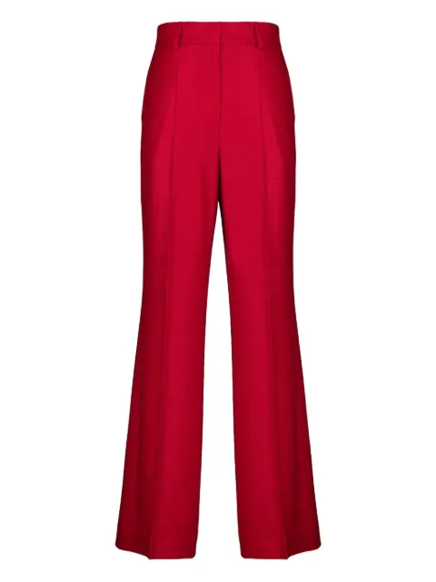 PAULA wide-leg twill trousers Red STACY2