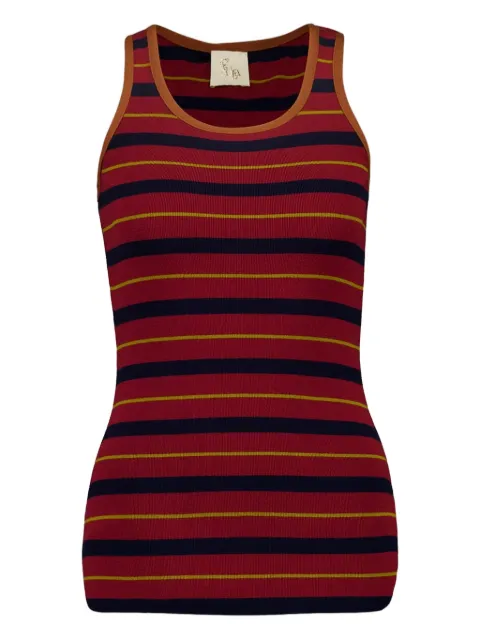 PAULA striped tank top Red JULIA
