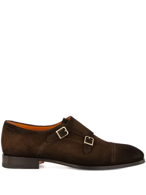 Santoni Axel monk shoes Brown MCAD19027JJ6BGEXT50