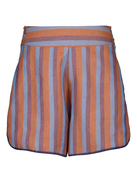 PAULA striped embroidered shorts Pink CALCITA10