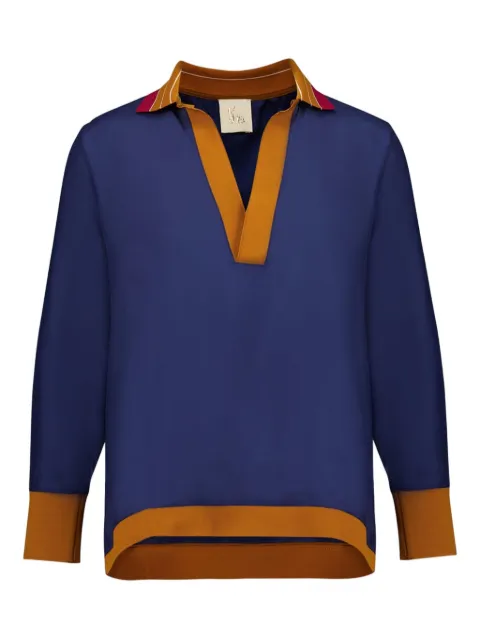 PAULA silk shirt Blue DIANE11