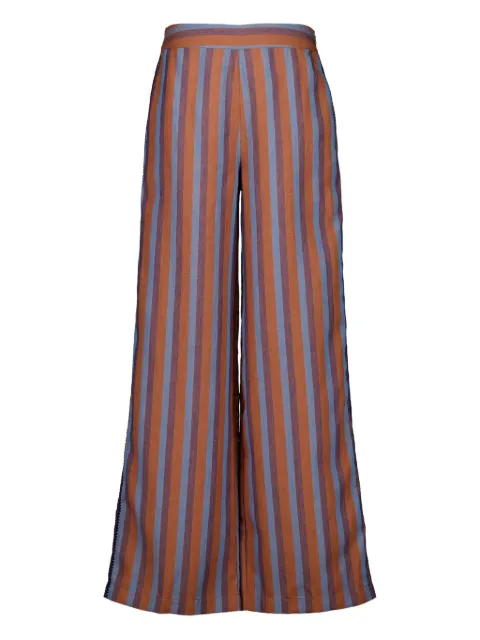 PAULA striped wide-leg trousers Blue DORA