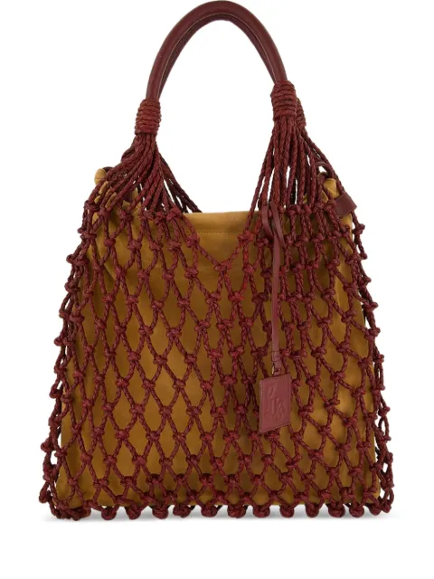 PAULA macramé maxi bag Brown BIGMARBLE