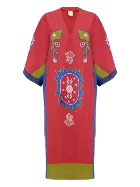 PAULA Cinnebar floral-print dress Red CINNABAR4