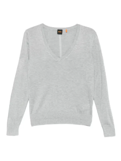 BOSS V-neck T-shirt Grey 50543956