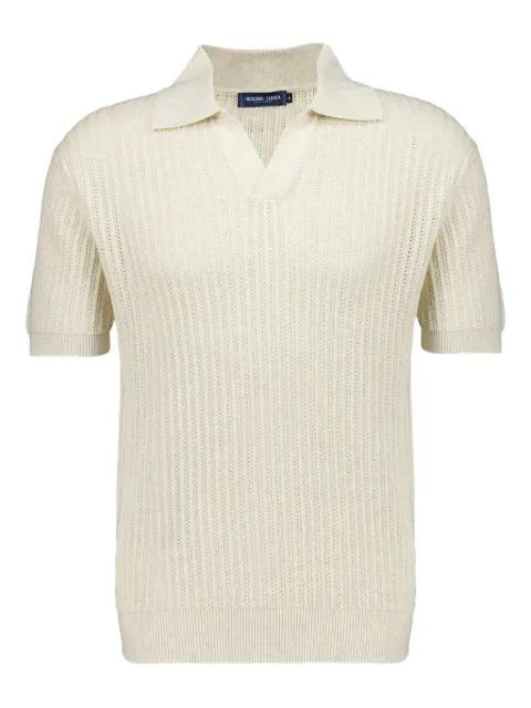 Frescobol Carioca chain-stitch polo shirt Neutrals 2378593