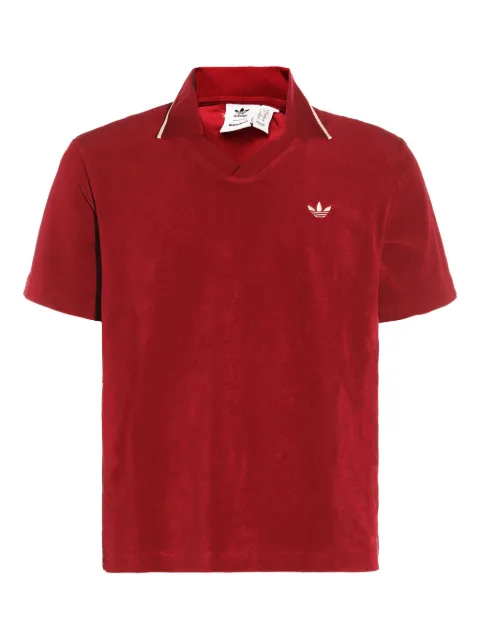 adidas x WALES BONNER cotton-blend polo shirt Red JW1122