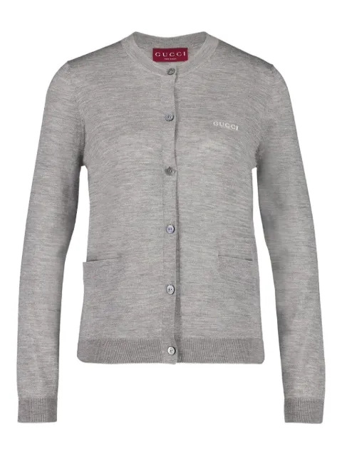 Gucci button-up cardigan Grey 830825XKEWD