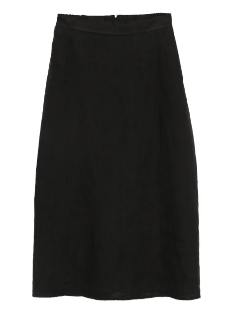 Kristensen Du Nord A-line cotton midi skirt Black K245