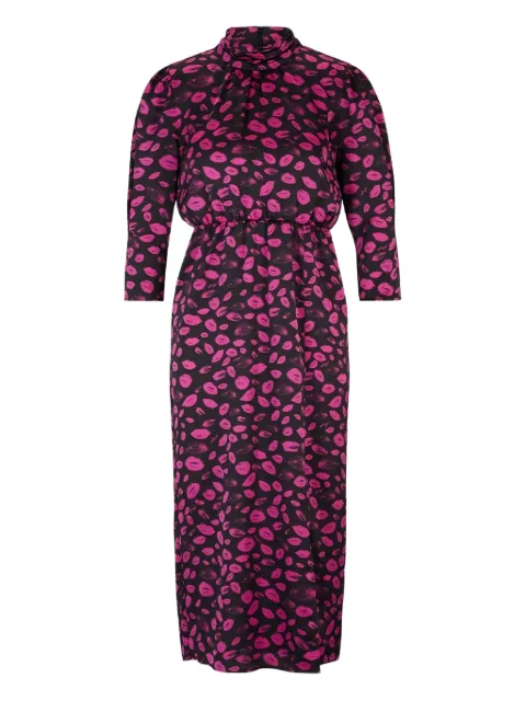 BOSS lip-print dress Black 50508278963