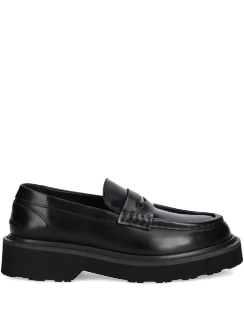Kenzo leather penny loafers Black FF52LO110L52