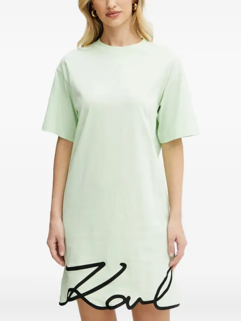 Karl Lagerfeld logo-embroidered dress Green A1W130011LC