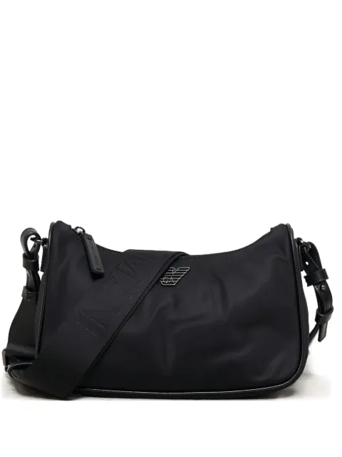 Emporio Armani logo-plaque shoulder bag Black EM001808AF13454