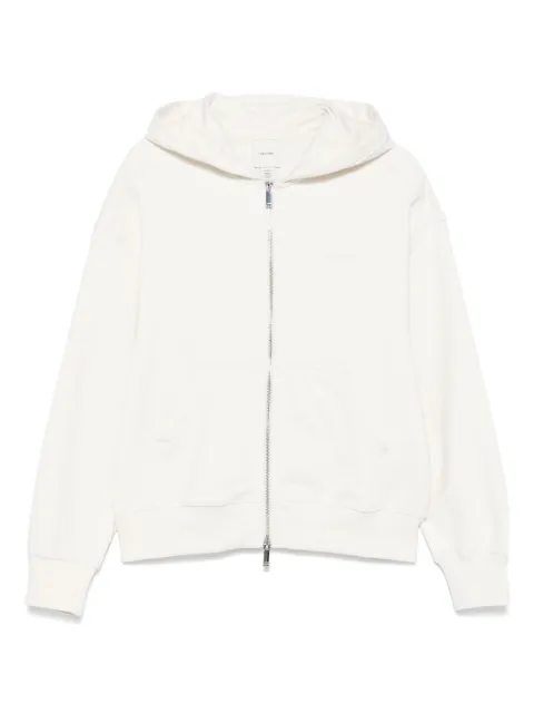Calvin Klein cotton zip-up hoodie Neutrals LV044C211G