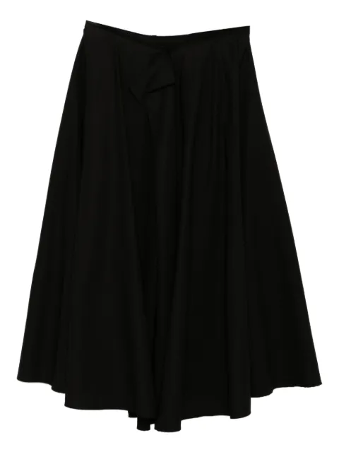 Yohji Yamamoto twill reversible skirt Black FPS62003