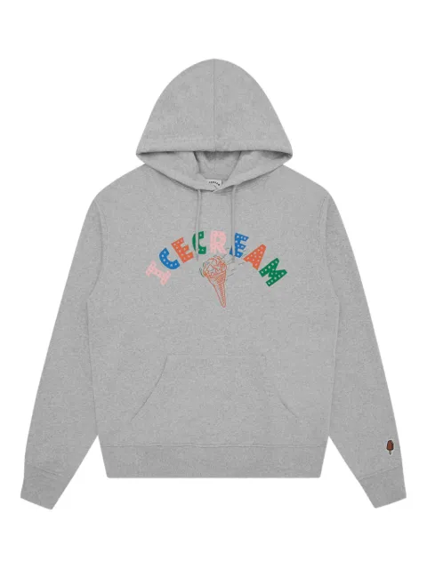 ICECREAM Conne-print hoodie Grey IC25235