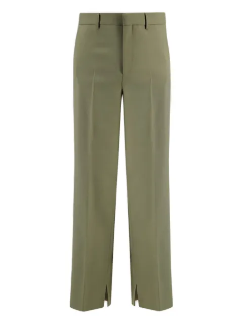 Gucci gabardine wool trousers Green 797207Z7AE5
