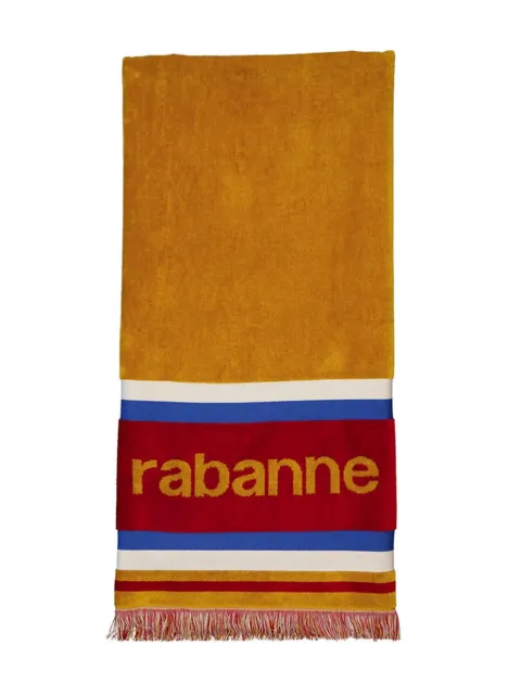 Rabanne striped beach towel Orange 25AAA0249COT030