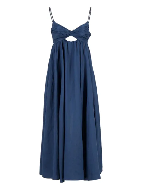 ZIMMERMANN organic linen maxi dress Blue 4234DSS253