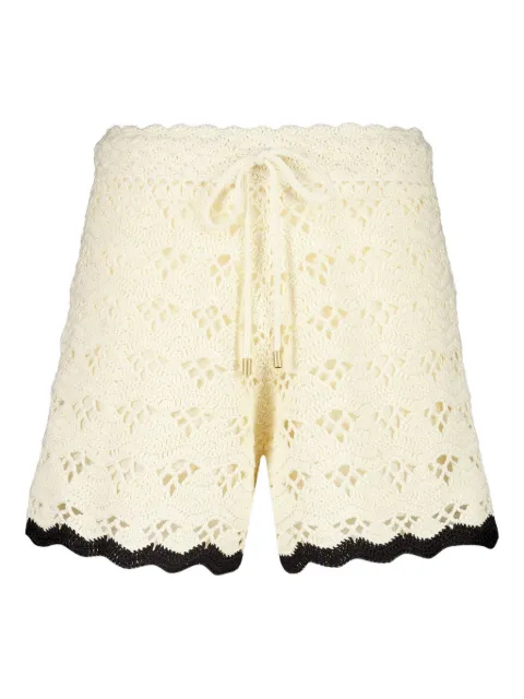 ZIMMERMANN crochet shorts Neutrals 3565ASS251
