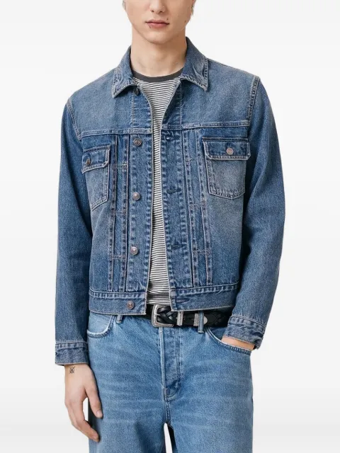 AllSaints Exile button-fastening denim jacket Blue M030OC