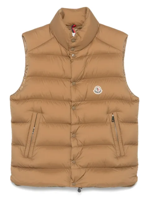 Moncler Tibb quilted gilet Neutrals L20911A00096597YD