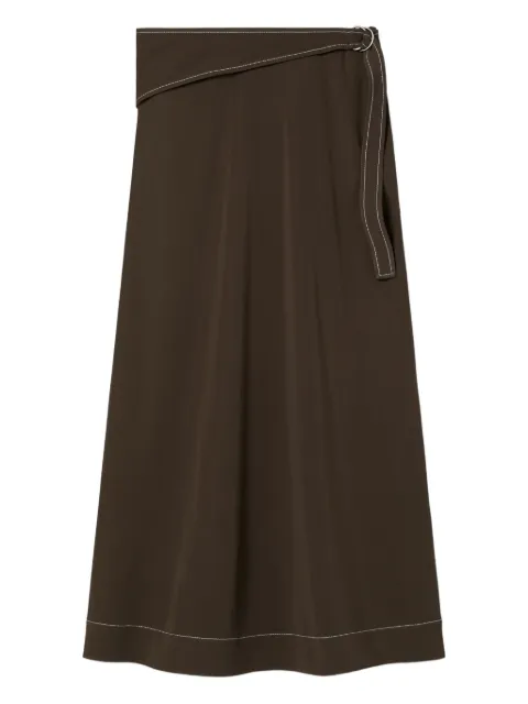Tory Burch belted jersey skirt Brown 170771