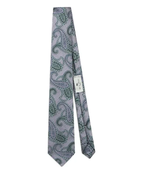 ETRO paisley-pattern silk tie Blue MASA0001AQ220