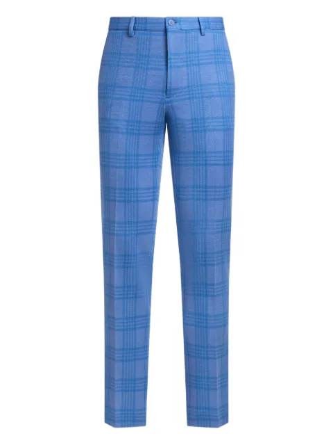 ETRO checked tailored trousers Blue MREA000599JQB08