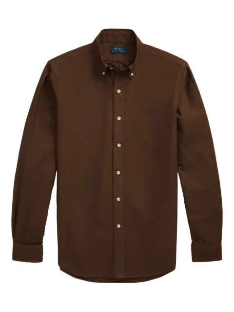 Polo Ralph Lauren button-down collar shirt Brown 710805564065