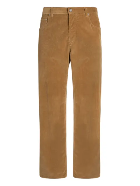 ETRO straight-leg corduroy trousers Yellow MRNB002199TU5M5