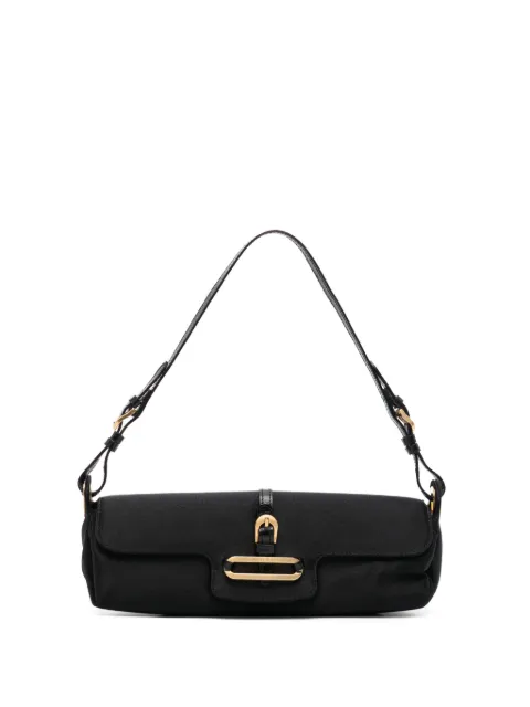 Jimmy Choo Pre-Owned logo-plaque shoulder bag Black MILLYSHDCRIS