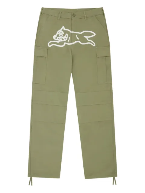 ICECREAM graphic-print cargo trousers Green IC24397