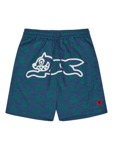 ICECREAM graphic-print swim shorts Blue IC25218