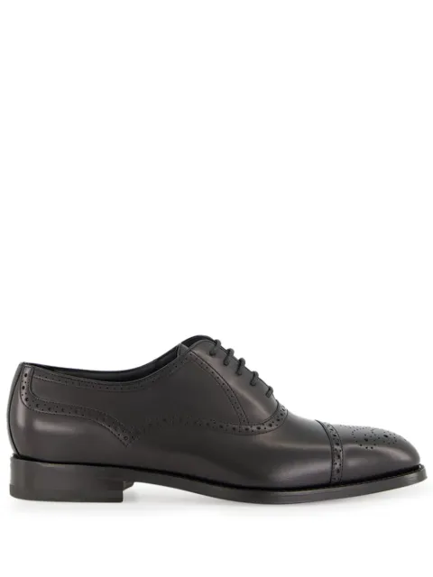 Manolo Blahnik brogue derby leather shoes Brown 3222371