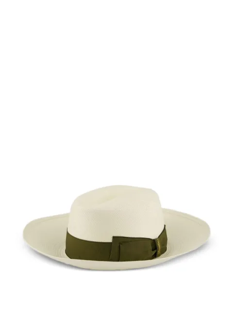 Borsalino Claudette Panama wide-brim hat Neutrals 231979