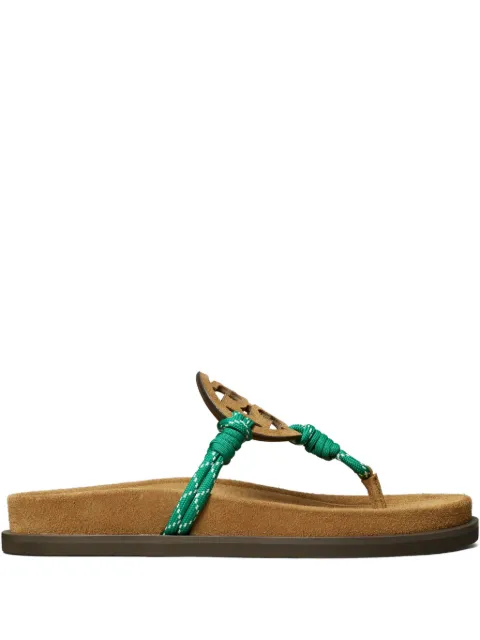 Tory Burch Miller Cloud thong flat sandals Brown 171212