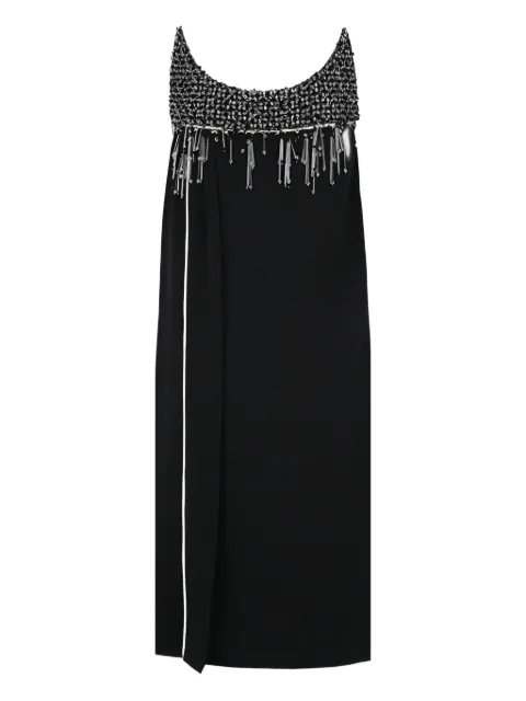 Prada crystal-bead embellished mini dress Black P33G3R1LO8F0SLF