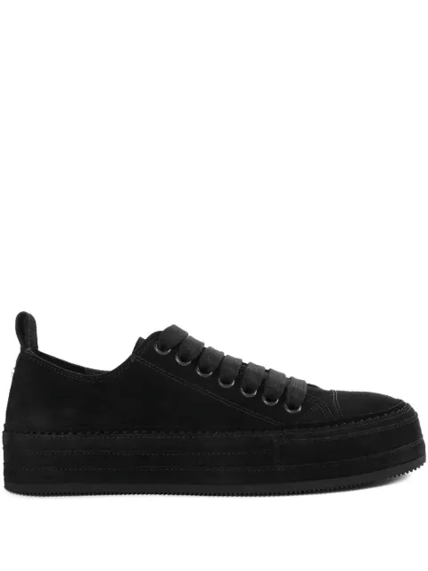Ann Demeulemeester suede lace-up sneakers Black B0012569LT147