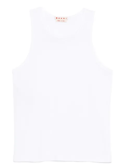 Marni organic cotton tank top White HUMU0326X0UTC407