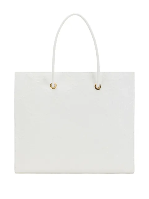 Elisabetta Franchi large leather tote bag Neutrals BS82A52E2