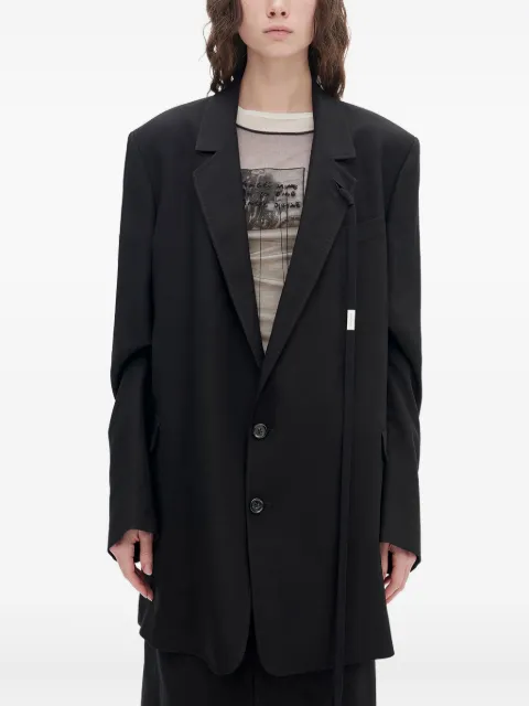 Ann Demeulemeester Agnes single-breasted blazer Black B0012370FA558