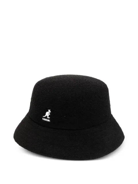Kangol logo-embroidered bucket hat Black K3050ST