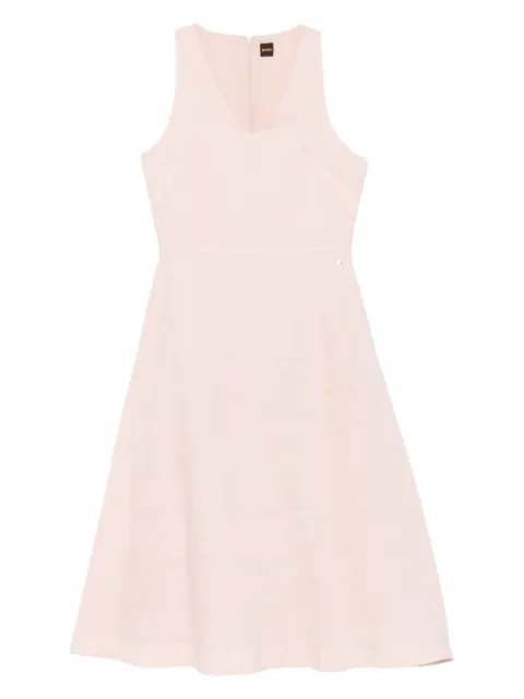 BOSS V-neck midi dress Pink 50540512