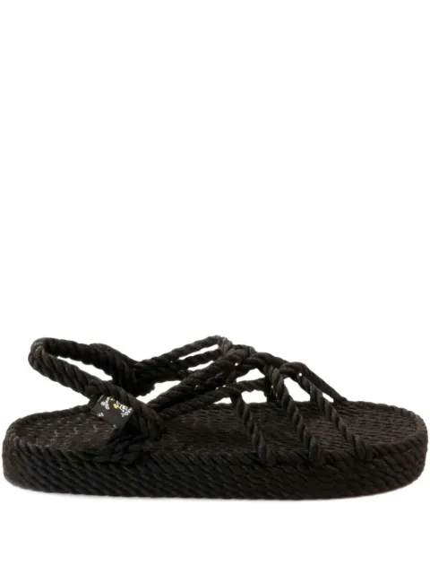 Nomadic State of Mind rope-woven flat sandals Black JCCOMPENSEES