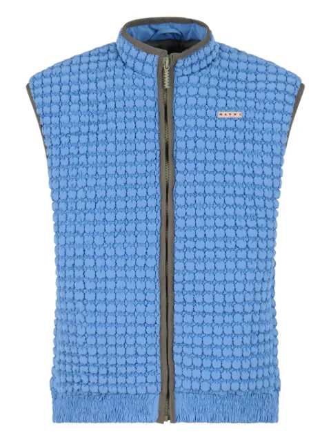 Marni zip-up gilet Blue GTMU0014UXUTP786