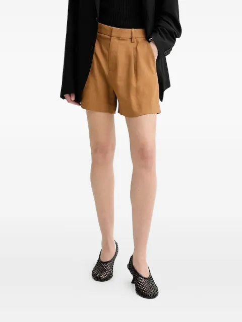 A.L.C. pleated high-waisted shorts Brown 2PANT01158
