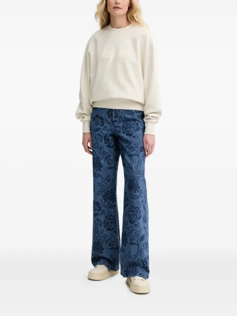 A.P.C. floral-print jeans Blue 28575437
