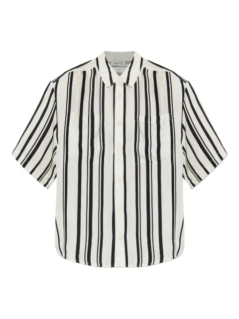ANINE BING striped short-sleeve shirt Neutrals A0711268MTL95