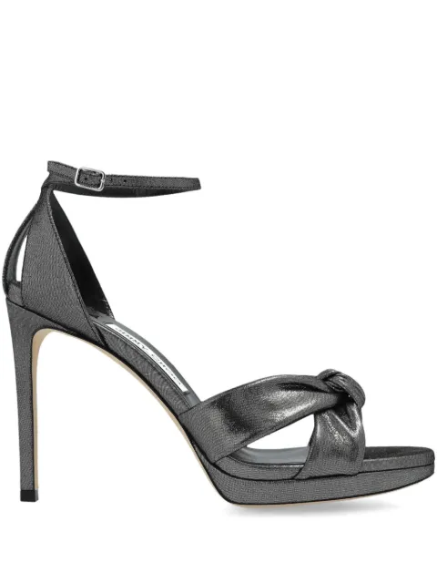 Jimmy Choo 100mm Rosie sandals Grey ROSIE100SHS